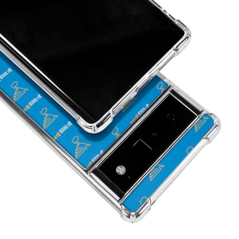 NHL St. Louis Blues Pattern Google Pixel 6 Clear Case